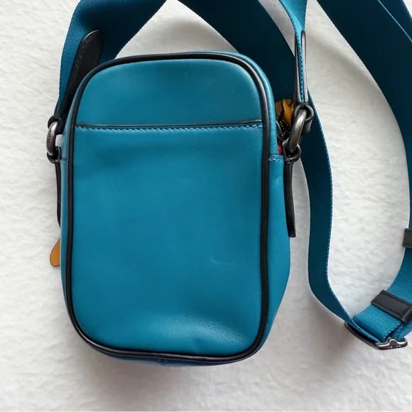 Coach crossbody bag blue red yellow - Picture 4 of 5